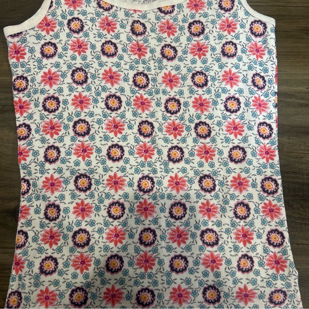 Y2K Floral Fitted Tank Top - Picture 3 of 4